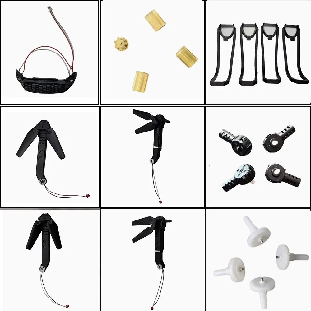 Engines Big Gear Folding Remote-controlled Lampshade Universal 10 Styles E88 RC Arm E88pro Quadrotor Spare Parts Black