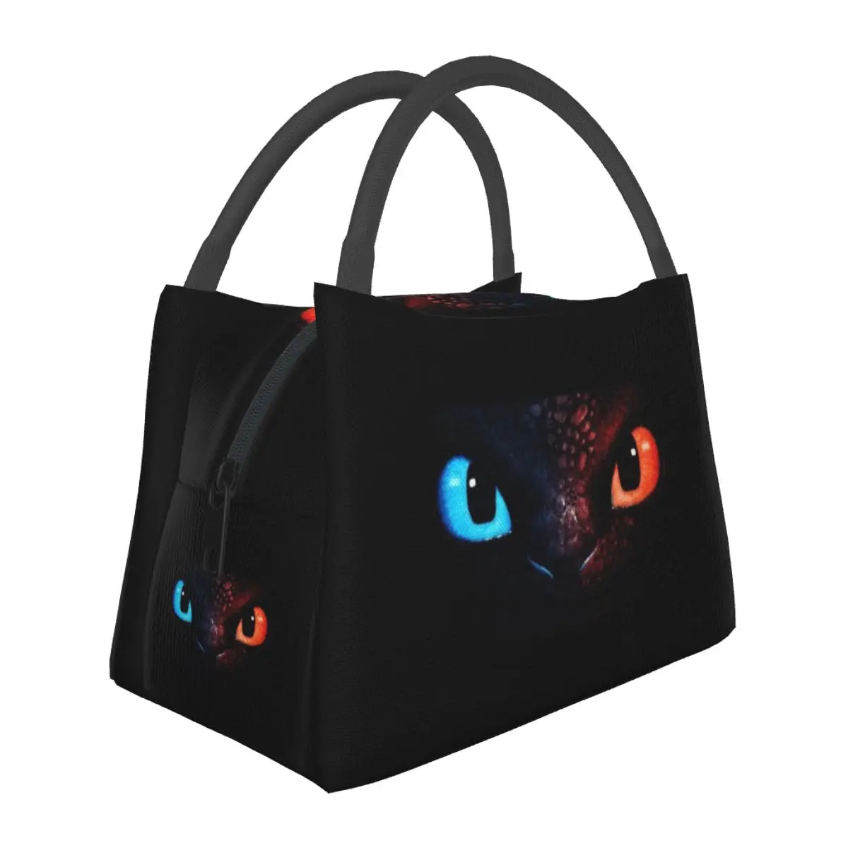 Toothless Mask Lunch Bags Insulated Bento Box Resuable Lunch Tote Picnic Bags Cooler Thermal Bag for Woman Student Work