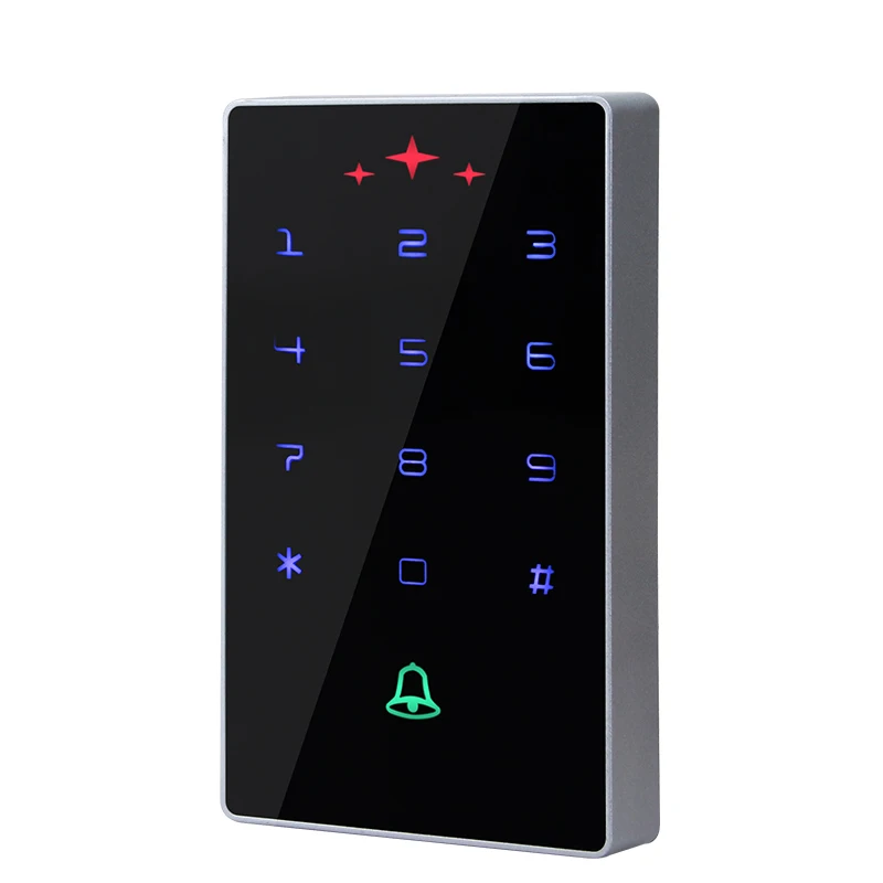 ID/IC dual frequency waterproof password keyboard access control machine DC5-24V touch access control integrated machine
