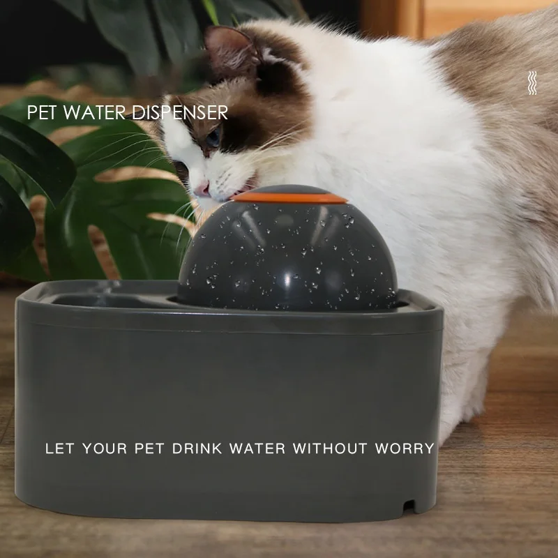 New Global Drinking Water Feeding All-in-one Machine Mute Anti-dry Burning Cats And Cats Automatic Drinking Water Feeding Pets