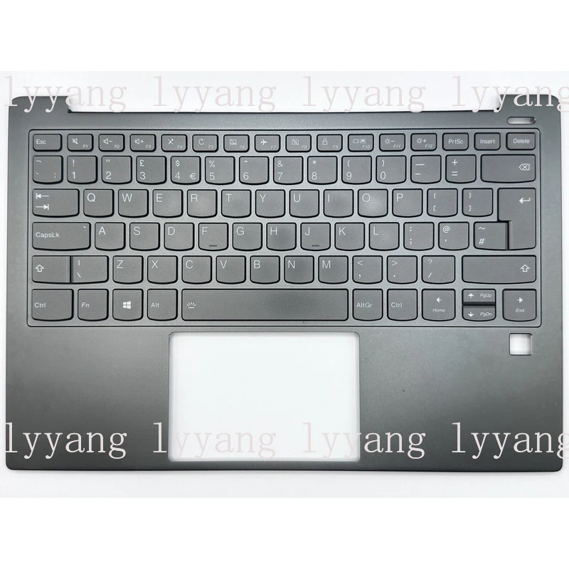 

f For Lenovo Yoga S730-13IWL Palmrest Cover Keyboard UK Grey 5CB0S95081
