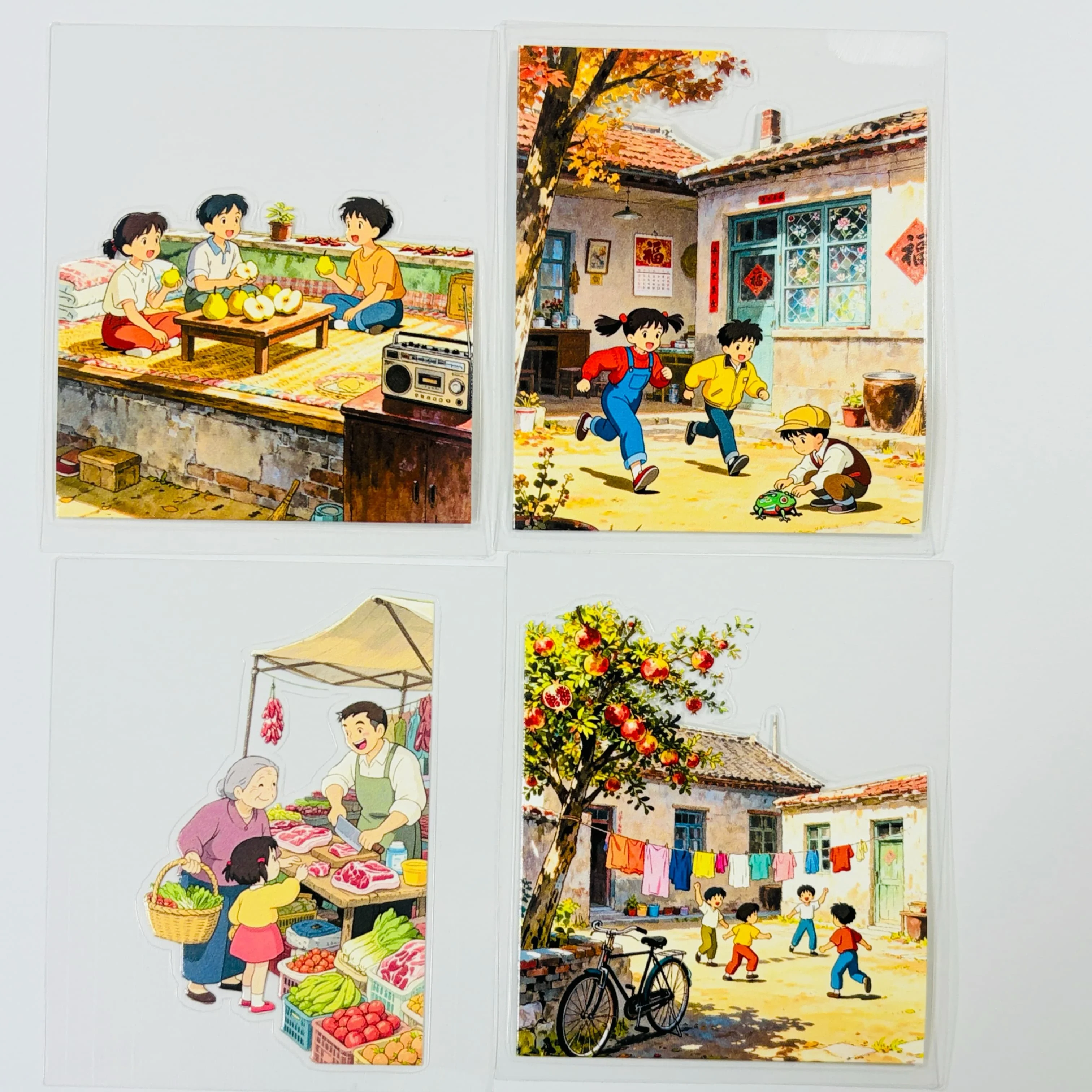 9.27 new18 Models, Sticker DIY PET Childhood Model, Mobile Phone Back Card Collage