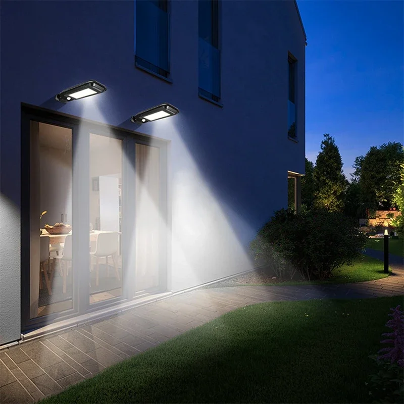 Smd/Cob Solar Lamp Pir Bewegingssensor Buitenveiligheidslicht Muur Straatverlichting Waterdichte Zonne-Verlichting Tuindecoratie