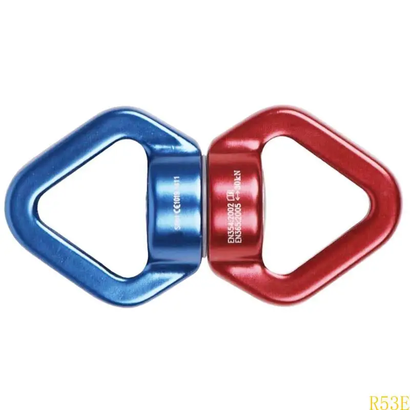 Triangular Rotational 360 Degree Rope Swivels Connectors for Rope Swing Yoga Hammock 30KN Aluminum Alloys Swing Swivels