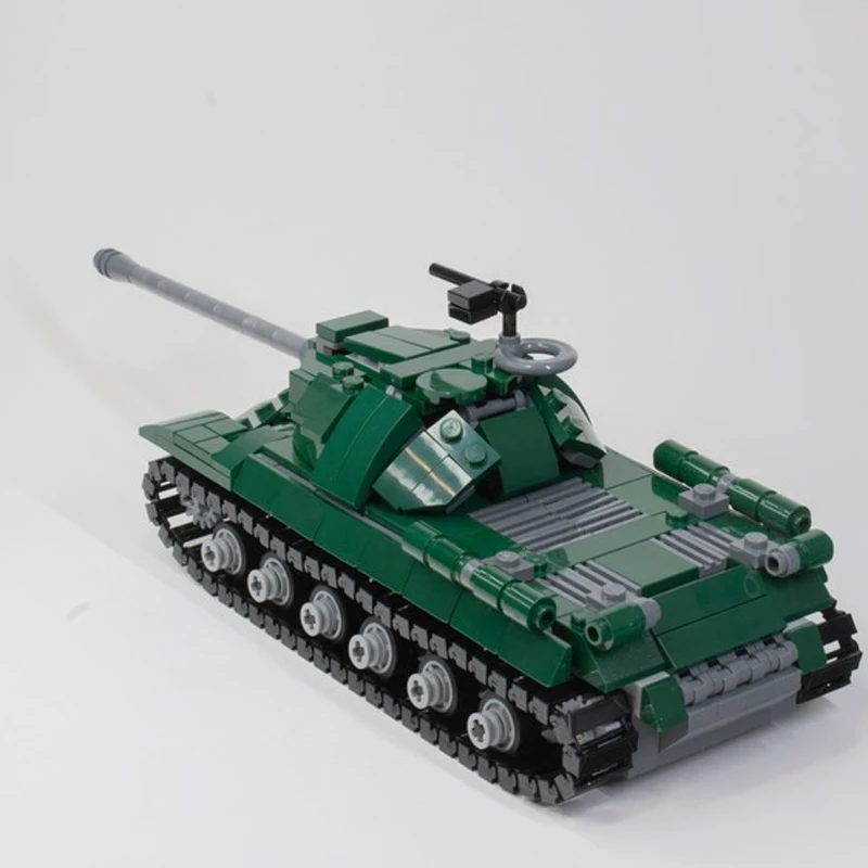 MOC-111575 Military War IS-3 Heavy Tank Building Block Soviet Heavy Tank Model Brick Set Creative Gifts Miniature DIY 447PCS