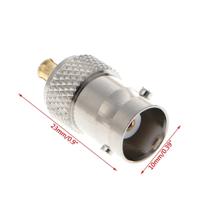 Adaptateur BNC femelle vers MCX mâle, connecteur coaxial RF droit