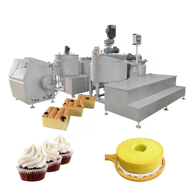 Automatic Chiffon Cake Aeration System Sponge Cake Production Machine