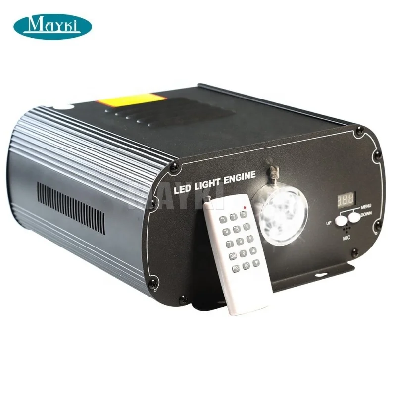 

80W High Quality LED Fiber Optic LED Light Engine With DMX512 Function And Two Motors