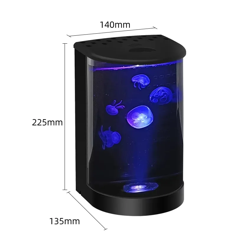 OEM desktop small creative tank goldfish jellyfish small fish ornamental aquarium