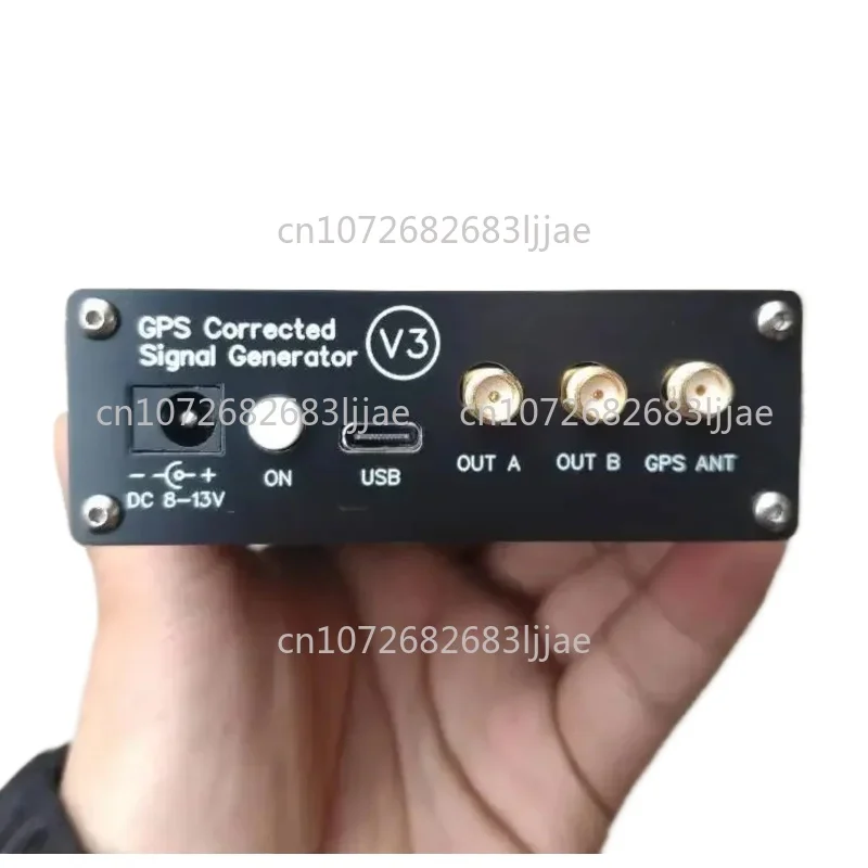 CSG+ V3 GPSCSG Disciplined Oscillator GPSDO GPS Corrected Signal Generator 10KHz-220MHz Dual-Channel Output For Audio