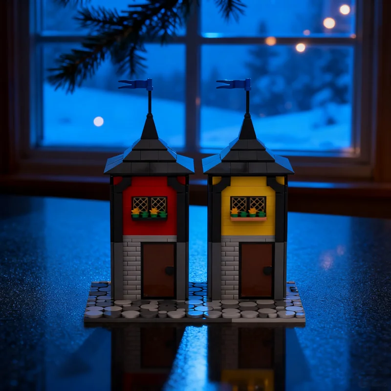 

706pcs MOC Medieval Street Castleed Model Building blocks Architecture Assemble DIY Christmas gift Education Kids toys Birthday