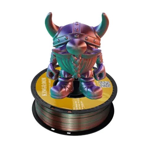 KINGROON Silk Tri-color PLA Filament 3D Printer 1.75mm 1KG/roll  Silk PLA Filament Plastic Material 3D Printing Special Color