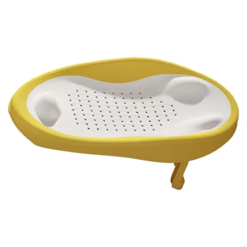 Multi Use Portable Baby Bath Tub Shower Bed with Drainage Hole, Toddler Shower Support for Infant Bath Time Comfort 15UB