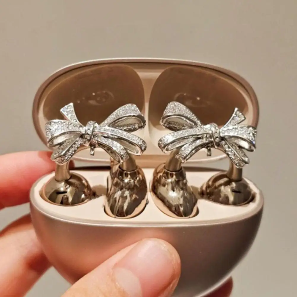 Crystal Zircon Earphone Clip Open-Ear Jewelry Exquisite Design Earphone Accessory Flash Diamond Personalized Wireless Earbuds view 5