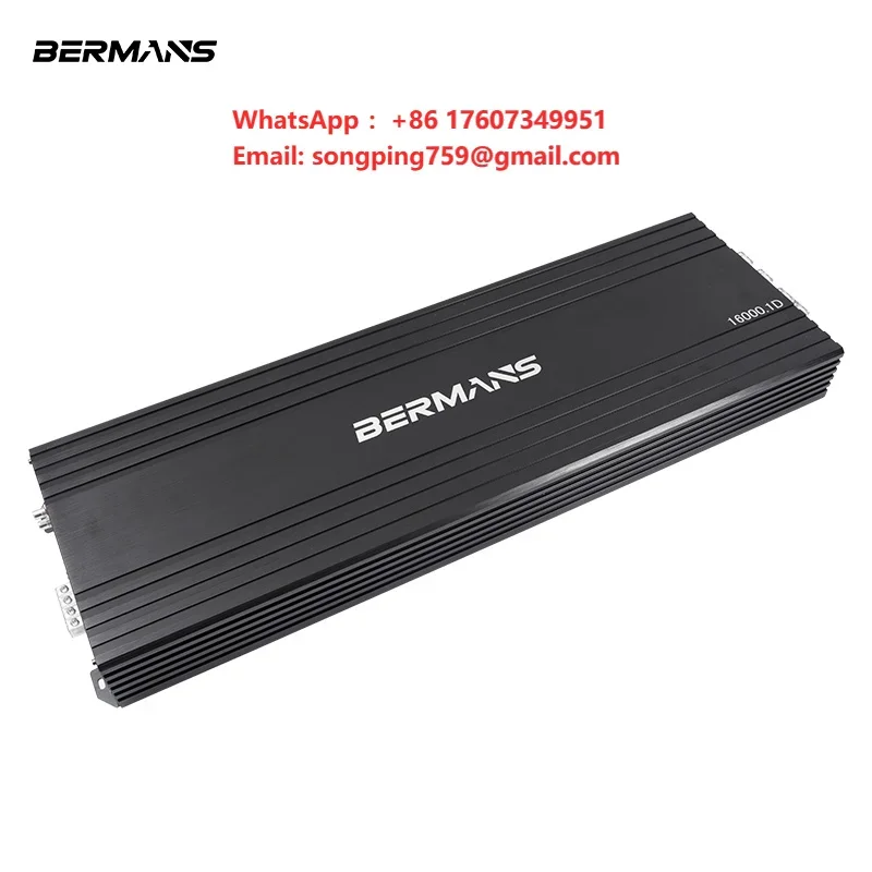 Brazilian Style High Efficiency 16000W Super Power Class D Mono Car Amplifier Professional Aluminum Subwoofer Horn