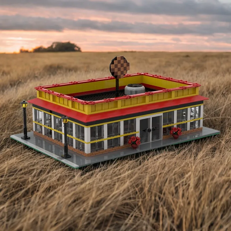 

1848PCS MOC Breakfast Diner Educational DIY Modular Buildings Blocks Creative Construction Toy Holiday Gift