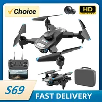 2024 S69 remote control drone can fold the four axis aircraft WiFi FPV HD aerial air angle wide angle dual camera profession