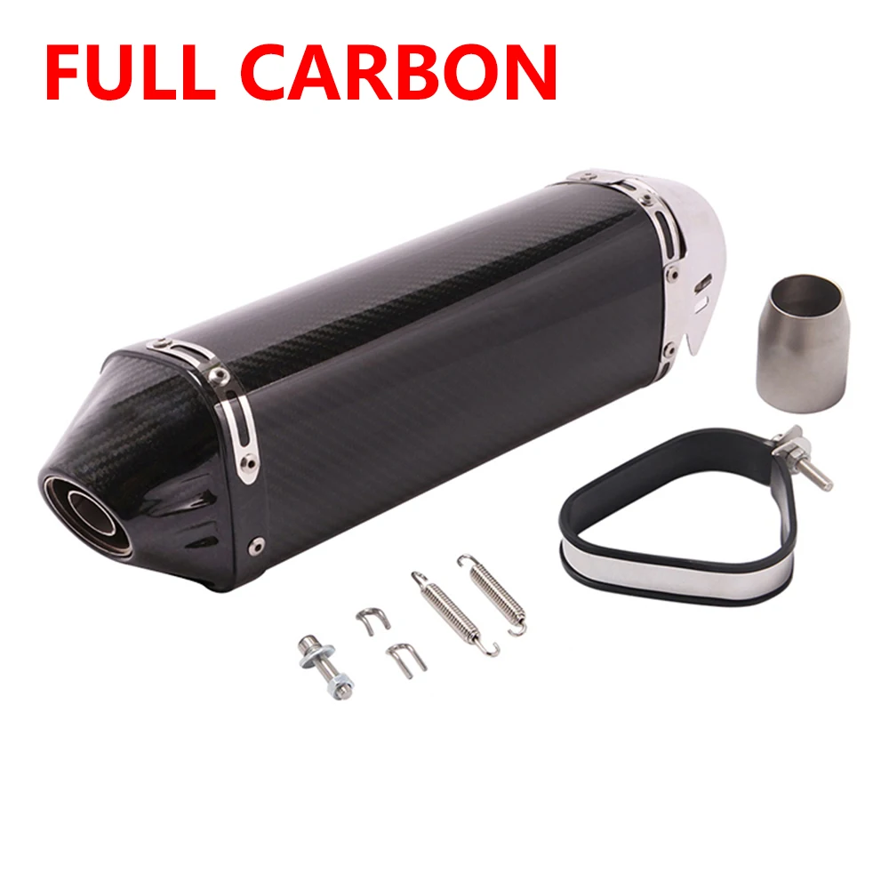 51 mm Motorradauspuff Universal Schalldämpfer Escape Moto für Tmax 530 CBR300 R6 RC390 PCX 125 ZX10 Z900 Nmax