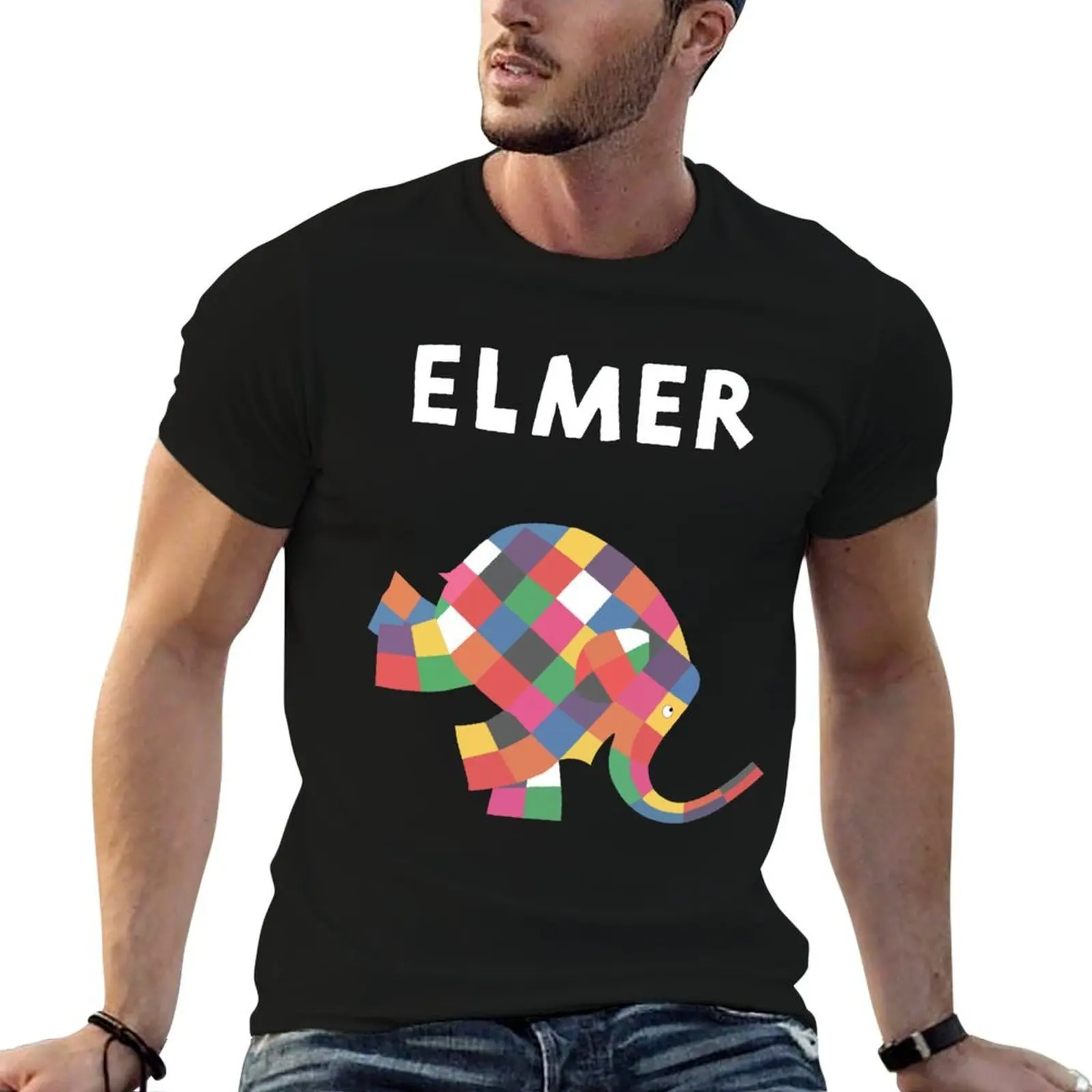 

Elmer T-Shirt anime t shirts oversize t shirts for man graphic funny T-Shirt