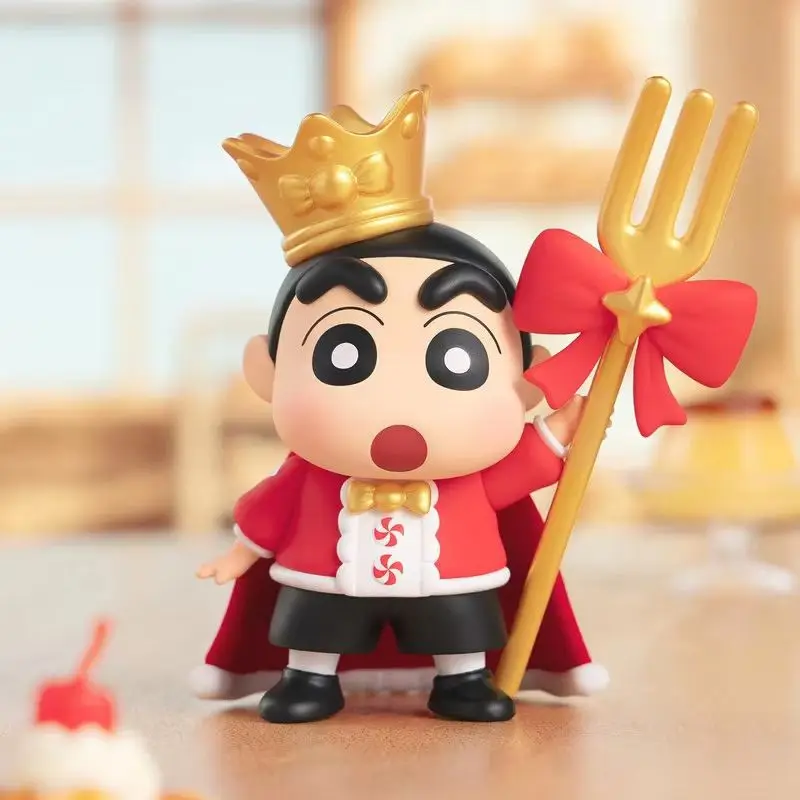 Shinchan Delicious Kasukabe Blind Box Figures Trendy Toys Model Kawaii Dolls Desktop Decoration Birthday Surprise Gifts For Fans