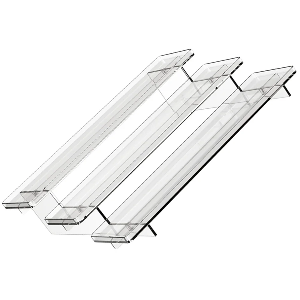 

Transparent 3 Layer Removable Ladder Desktop Makeup Storage Rack Kitchen Spice ganizer Skincare Holder Cabinet Storage Solution