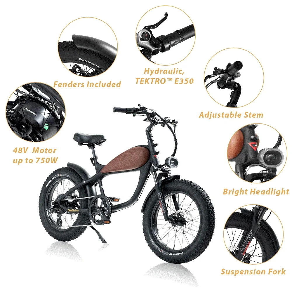Clrak EU Fat Tyre Cafe Racer 60 Mph Electric Bicycle Parts 1000w E-bike Electric Charging Bikes Electric Bicycle(old)