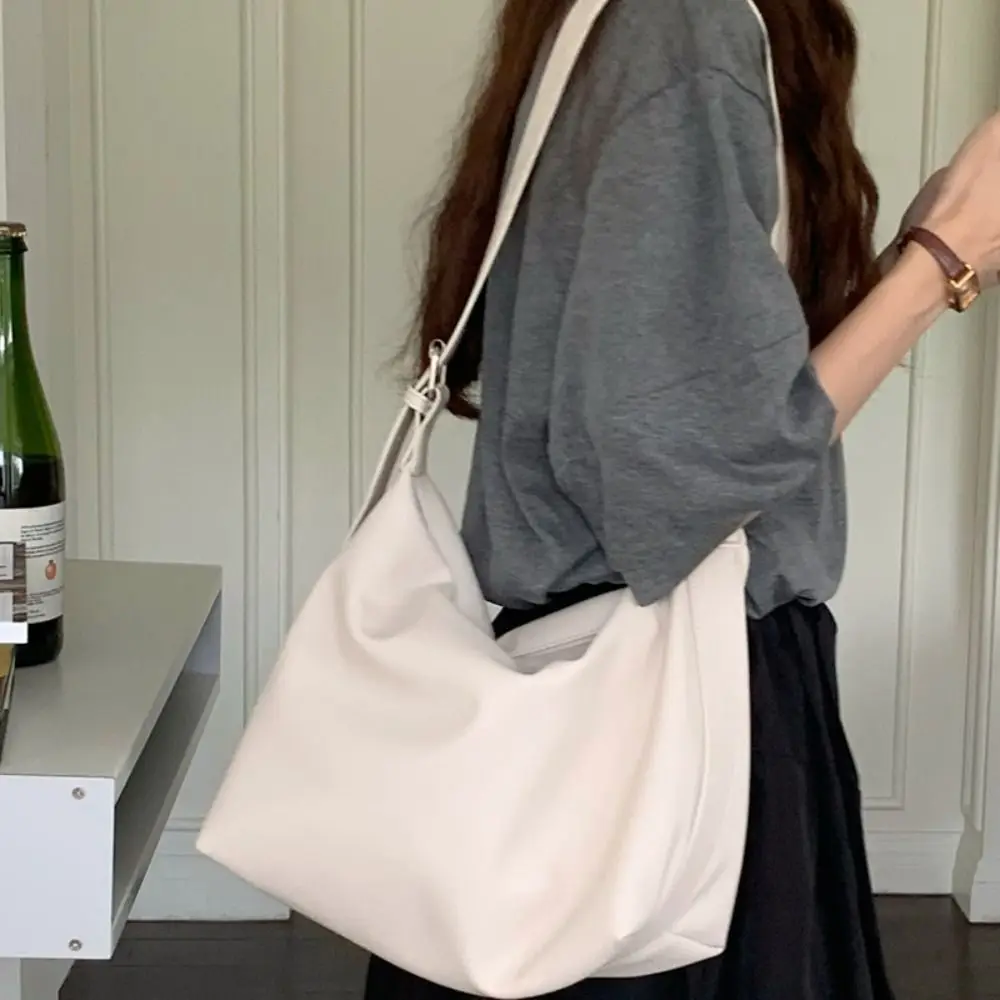 

Vintage Square Boston Crossbody Bag Y2k Hobo Leather Shoulder Bag Large Capacity Solid Color Women Handbag Girls