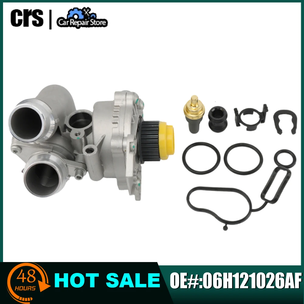

Water Pump Thermostat Temp Sensor Coolant Pipe 06h121026AF BA BE AM CM For Audi A3 A4 A5 Q3 Q5 TT VW Gti Jetta Passat Tiguan