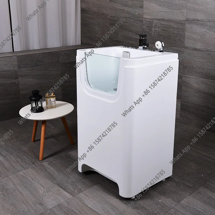 Mini pet acrylic bathtub, small cat and dog bathing, massage and beauty, pet store home simple style