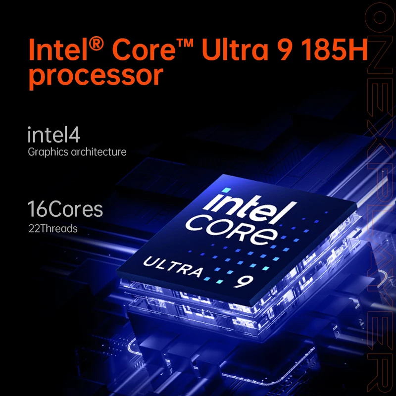 OneXPlayer M1 мини ПК Intel®Ядро™Ультра 9 185H AI CPU офисный компьютер 32G телефон расширяемый SSD сверхкомпактный богатый подключение