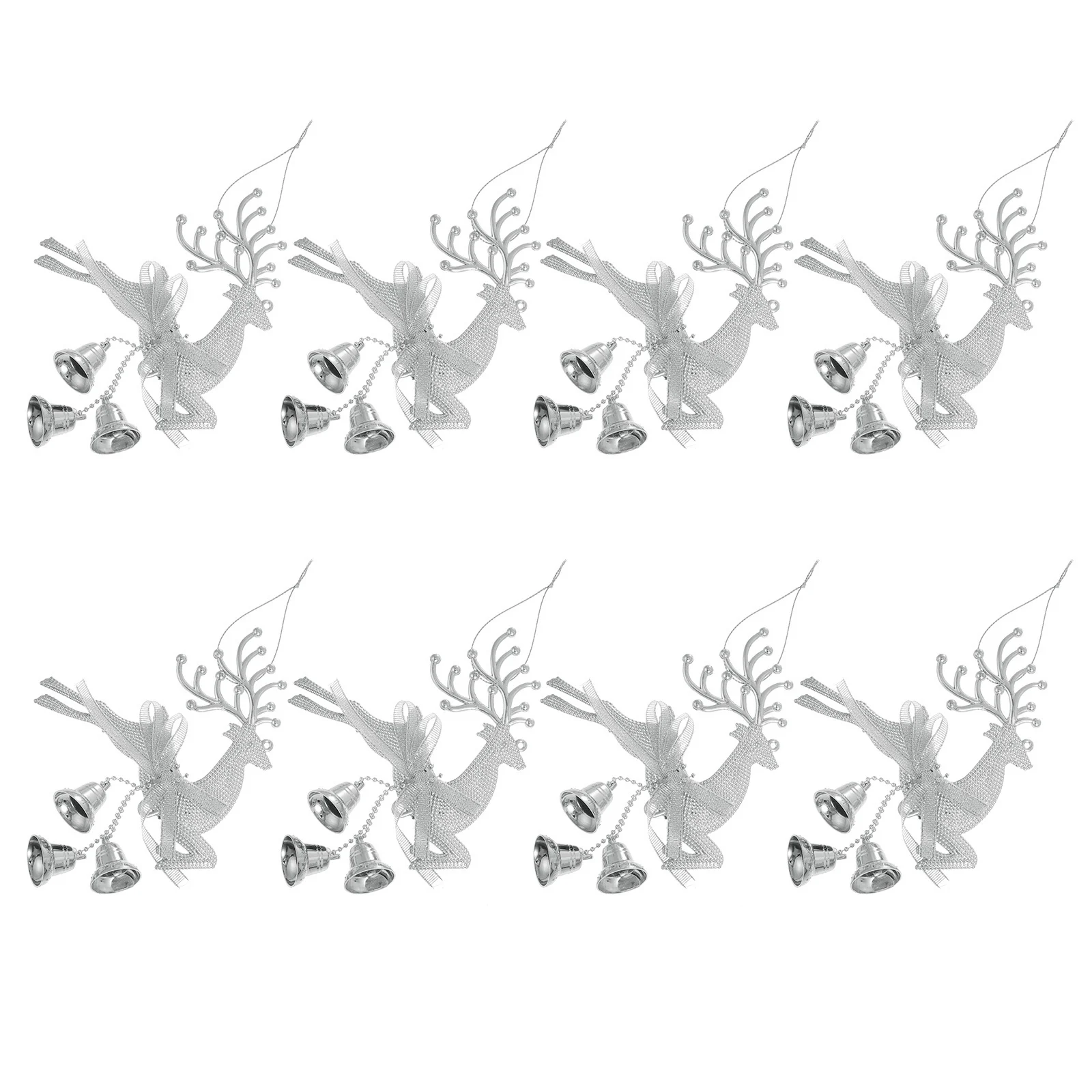 

8Pcs Small Pendant Red Christmas Decoration Ornaments Stylish Holiday Christmas Elk Adornment Photo Props Home Garden Xmas Gifts