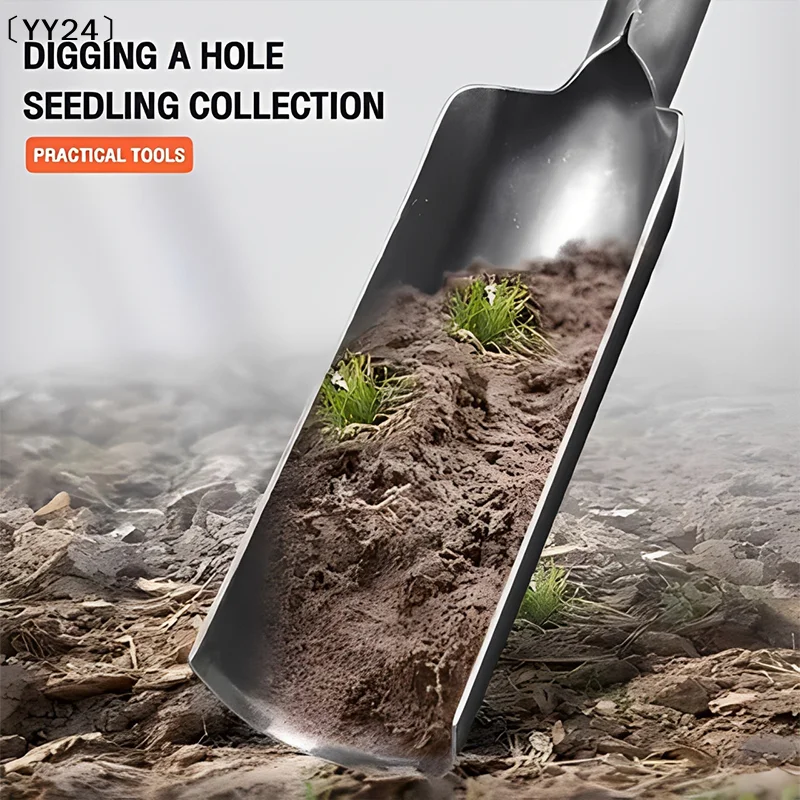 Thickened Manganese Steel Small Shovel Hole For Soil Planting Flowers Mountain Herd Agricultural Tools〔YY24〕