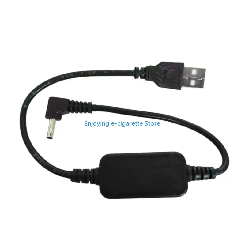 90 Degree DC3.5mm to USB 2.0 Charging Cord 5V To 12V Converter For Small Electronics 1 Pack Y4QF