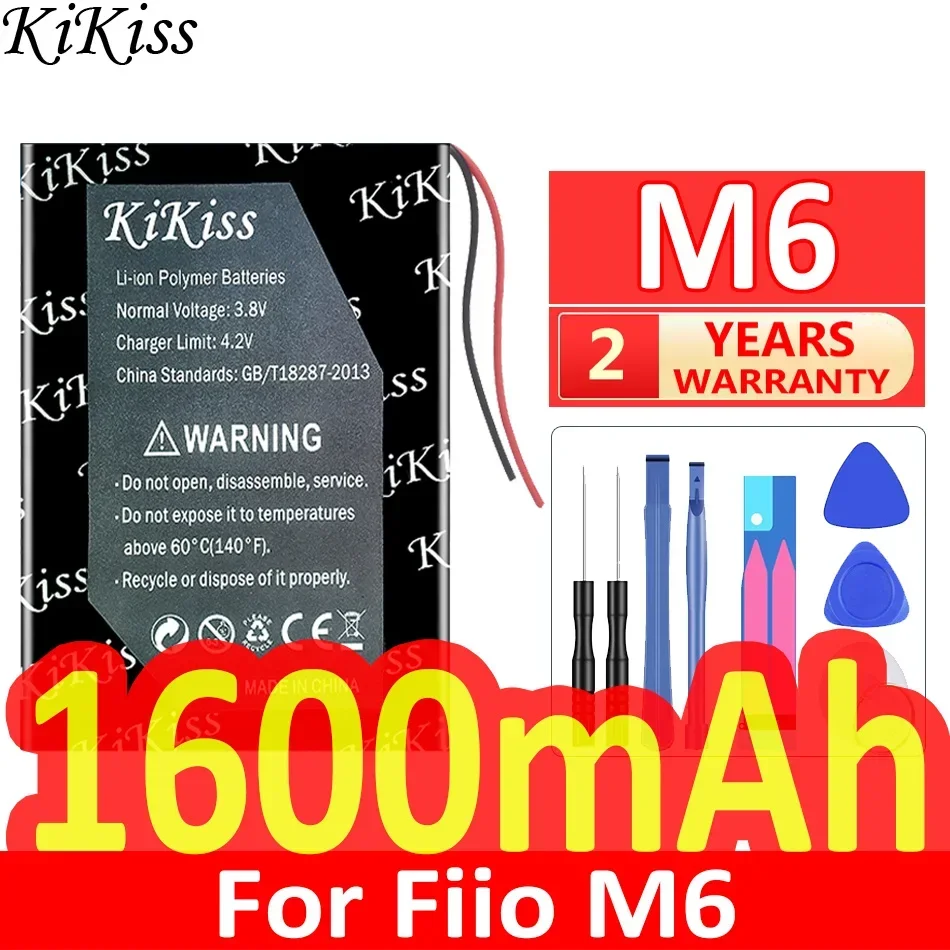 KiKiss Battery 1600mAh M 6 For Fiio M6 Player