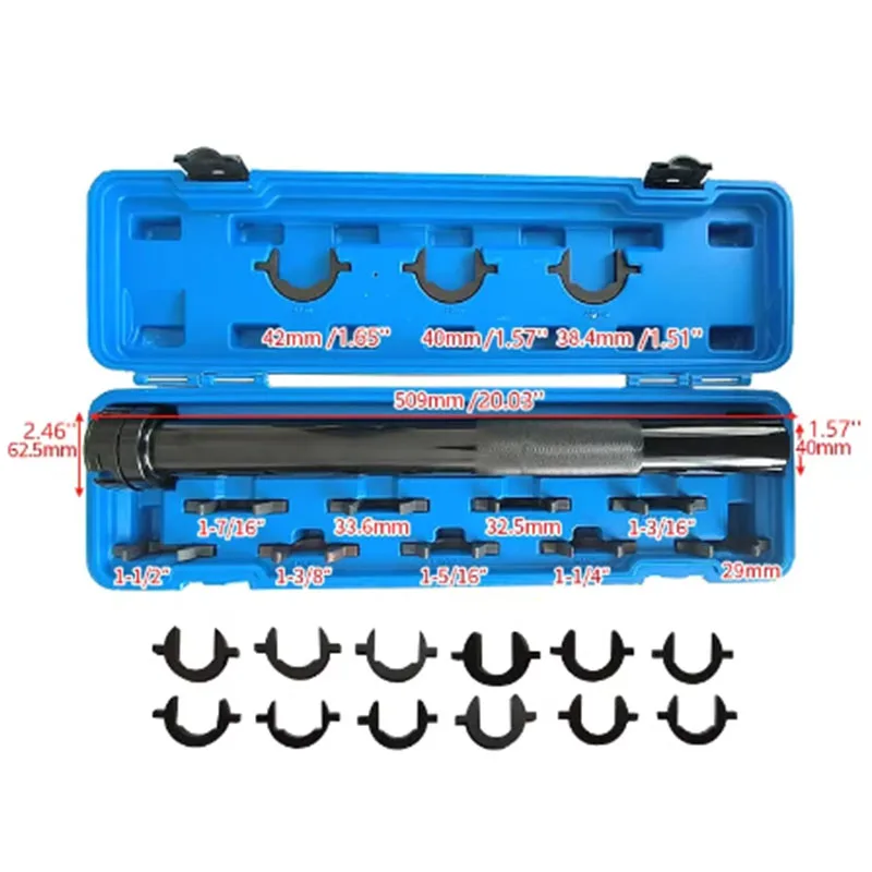 13 Piece Set Car Disassembly Tools Rudder Stock Wrench Chassis Maintenance Special Internal Ball Joint Extractor Screw Rod Kit