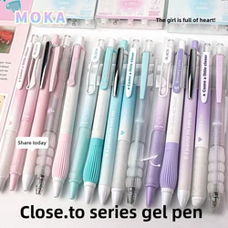 5PCS Retractable Gel Pen, Premium Writing Ink, Quick-Drying and Non-Smudging, CS Tip 0.5mm, Dual Scrollball Point