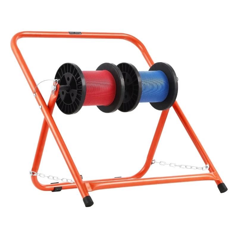 Heavy Duty Cable Spool Holder Portable Wire Distributor with 20 Diameter Spool Holder and Wire Holder
