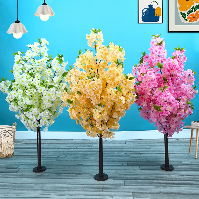 Artificial Cherry Tree for Decoration, Simulated Plant, False Tree, Room, Hotel, Party, Wedding Background, Garden, Home