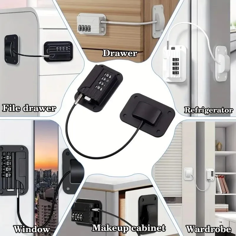 رائجة البيع قفل باب الثلاجة والفريزر العملي مع دليل على كلمة المرور #4