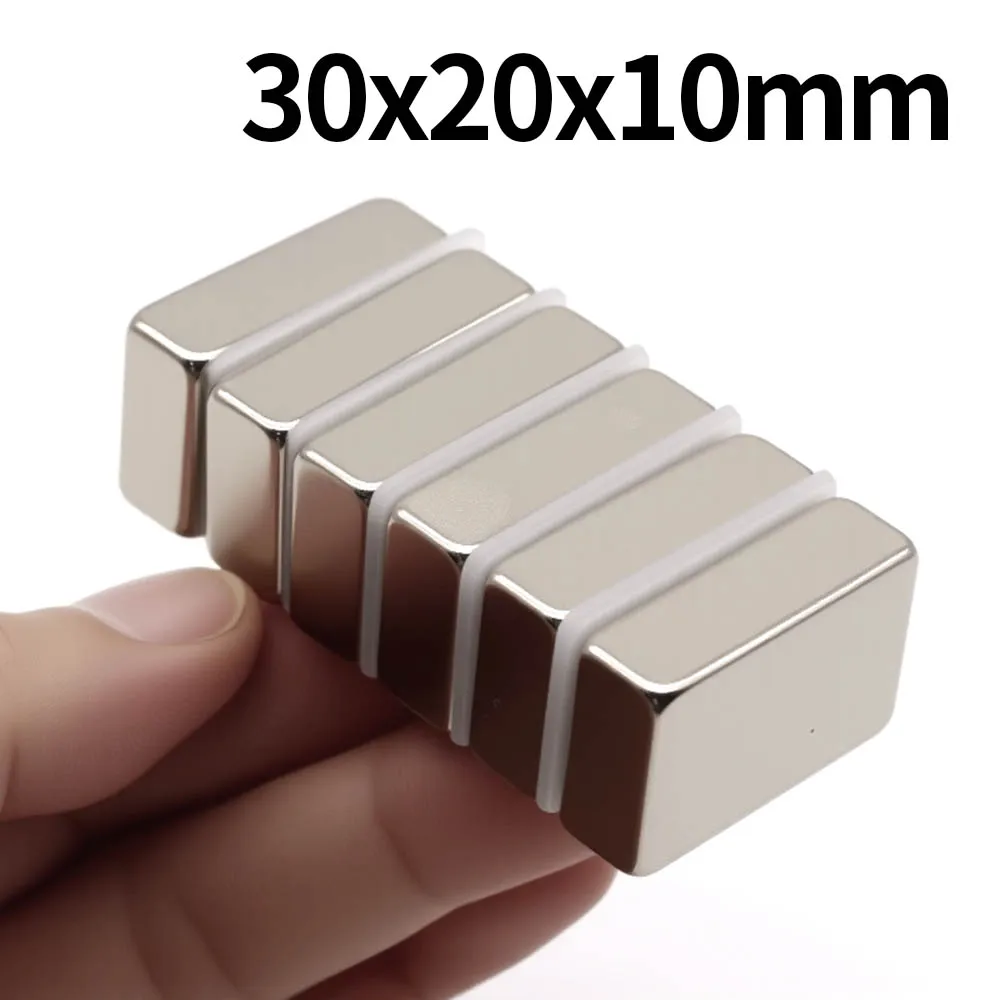 30x20x10mm Super Strong Neodymium Magnet N35 NdfeB Permanent Magnetic imanes Block Powerful Magnets Refrigerator