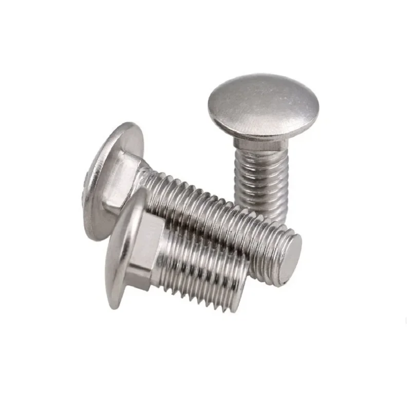 304 stainless steel GB12 small head carriage screw semicircular head square neck screw square shelf screw M6 M8 M10 M12