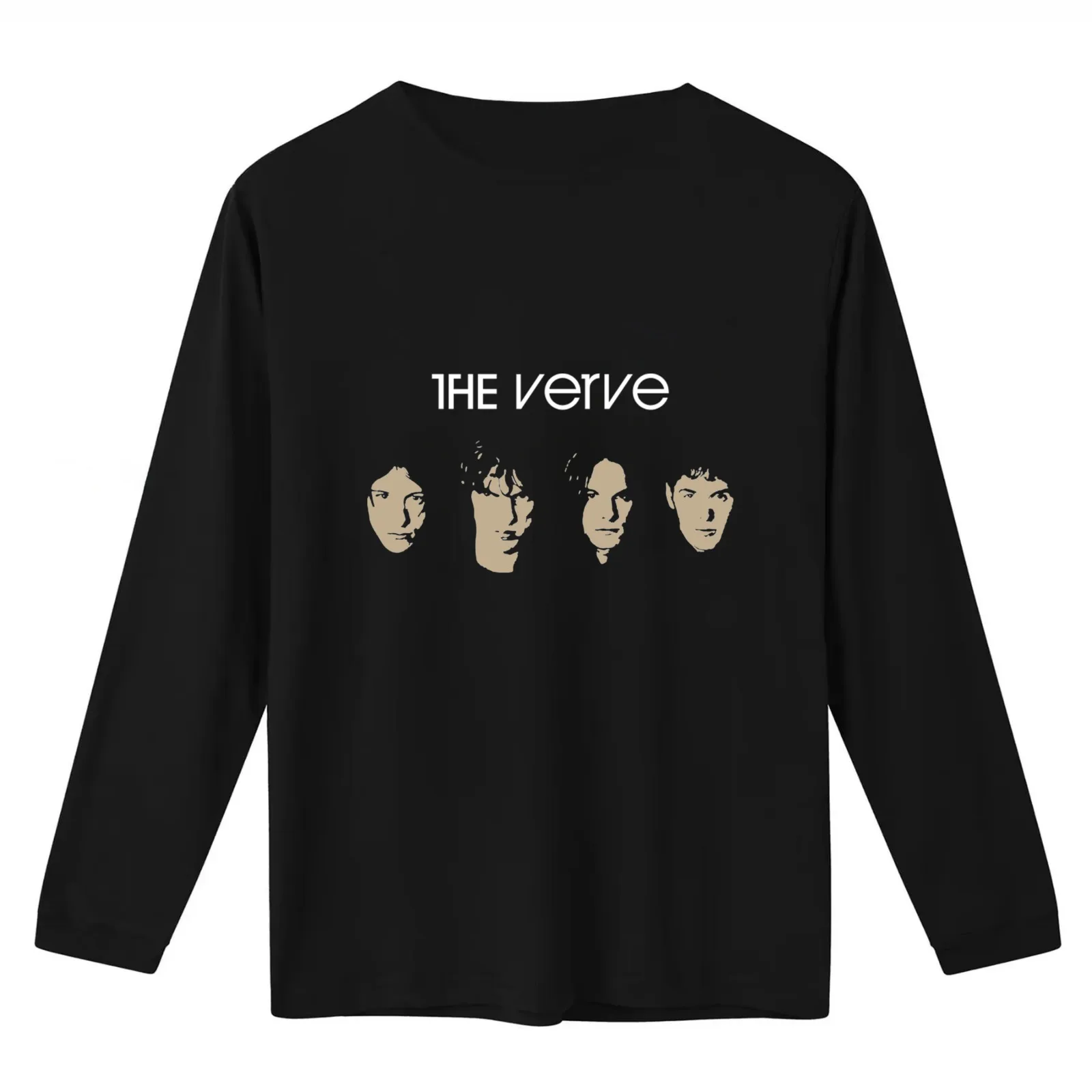 The Verve T-Shirt Summer Casual Cotton Tee Oversized Streetwear Tops Vintage Graphic Print Loose Fit Short Sleeve
