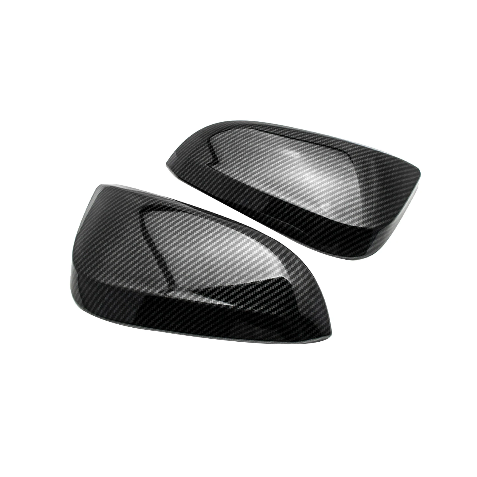 Carbon Fiber Side Rear View Mirror Cover Cap Decor Trim for Toyota Hilux Revo Vigo Fortuner Highlander RAV4 Innova