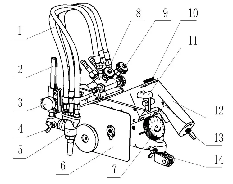 HK-93-II End Profile Plate Beveling And Cutting Machine