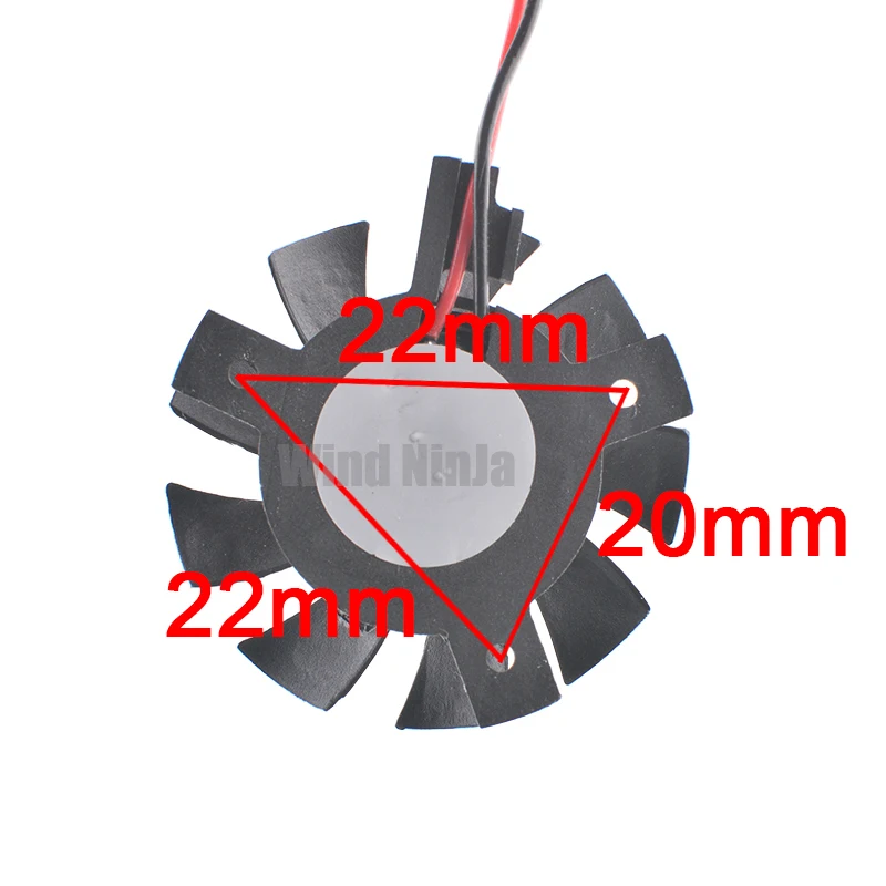 FS0504-S1212A06L Mainboard Heat Sink Cooling Fan 37mm 22x22x20mm DC5V 0.20A 1.0W for Microcomputer Monitor Graphics Card