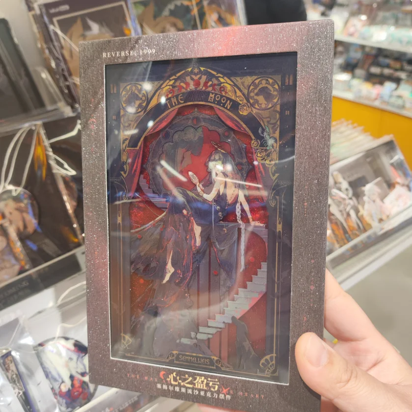 

Оригинальная акриловая фигурка-стенд по аниме Reverse:1999 Семмелвейс, мультяшный персонаж, с эффектом зыбучих песков, аксессуар для маджонга, подарок для фанатов