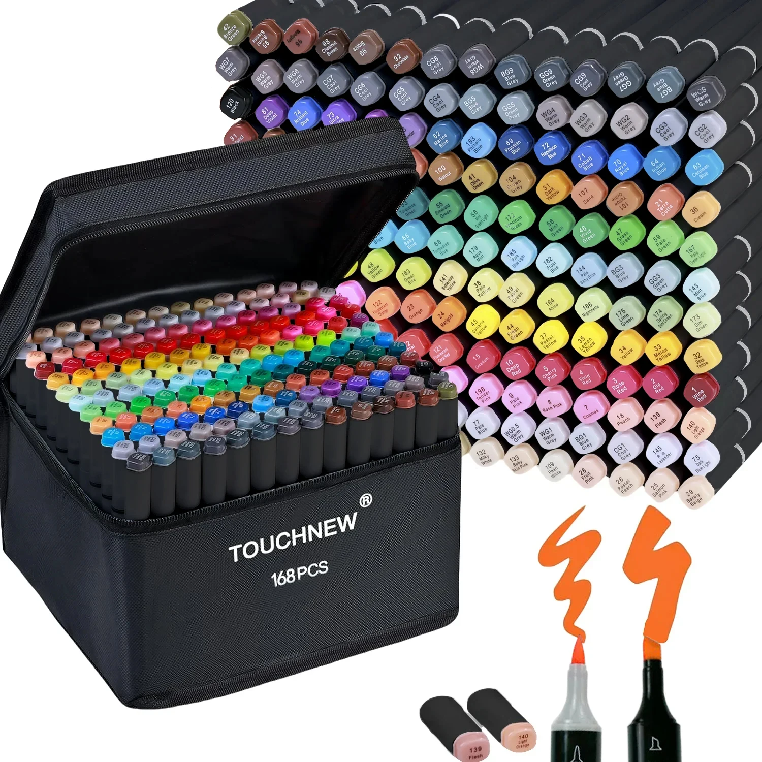 

Double-ended Soft-tipped Marker Set Oil-based Alcohol Large-capacity Markers Painting Supplies Suitable for Christmas Gifts