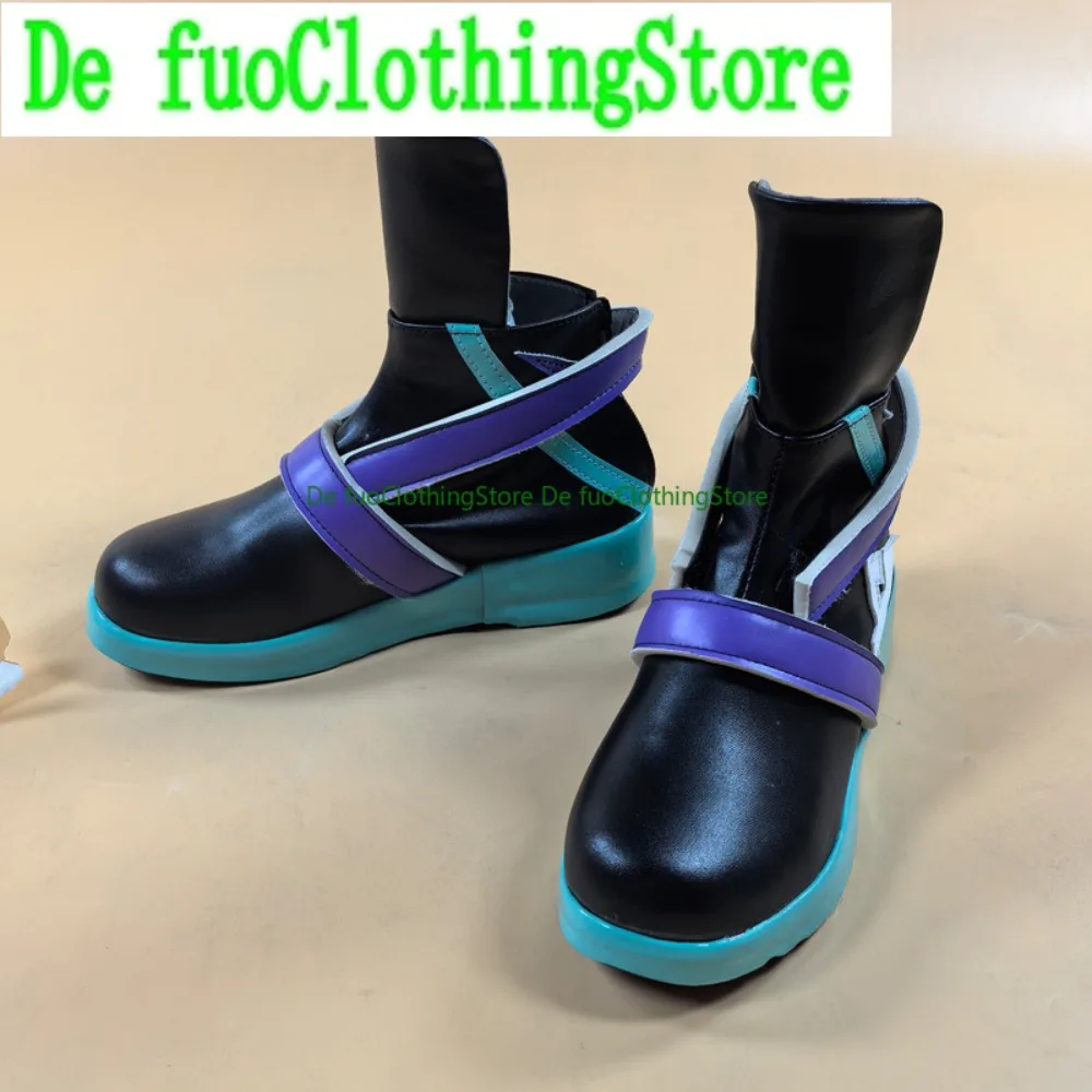 Defuo Jett Cosplay Shoes Anime Game Role-playing Halloween Costumes Props Shoes Boots