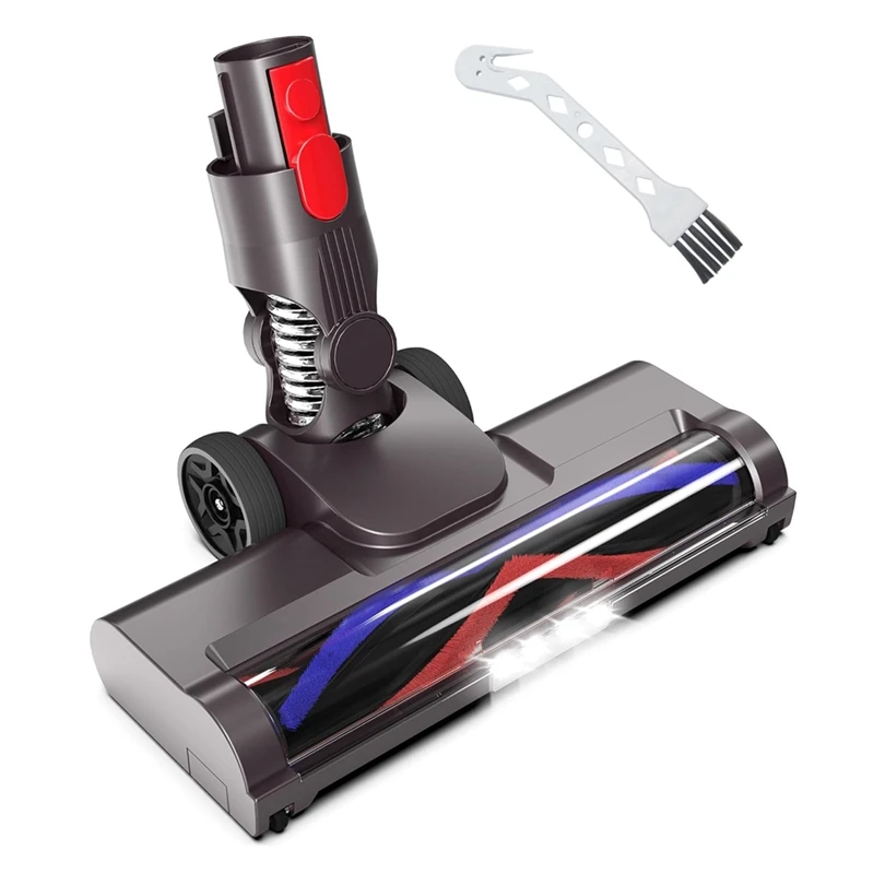 

B46B-Для пылесосов Dyson V15 V8 V7 V10 V11, насадка для паркетного пола, мягкая роликовая щетка со светодиодной подсветкой