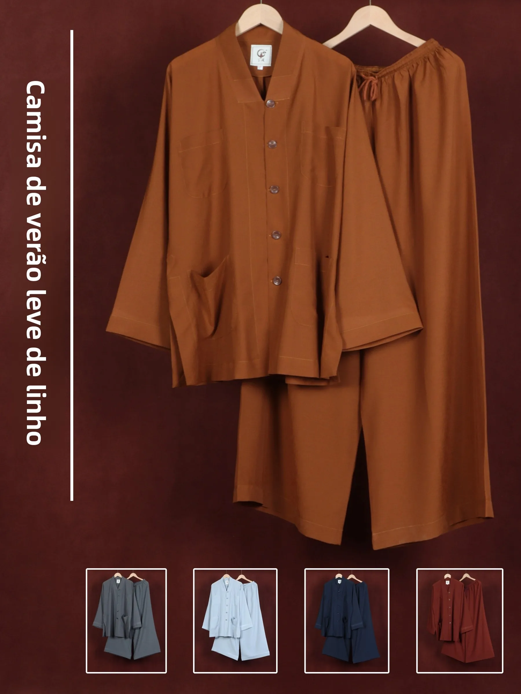 monastic-summer-thin-short-coat-taiwan-linen-small-shirt-large-pants-set-for-monks-men-and-women-casual-loose-fit-stereoscopi